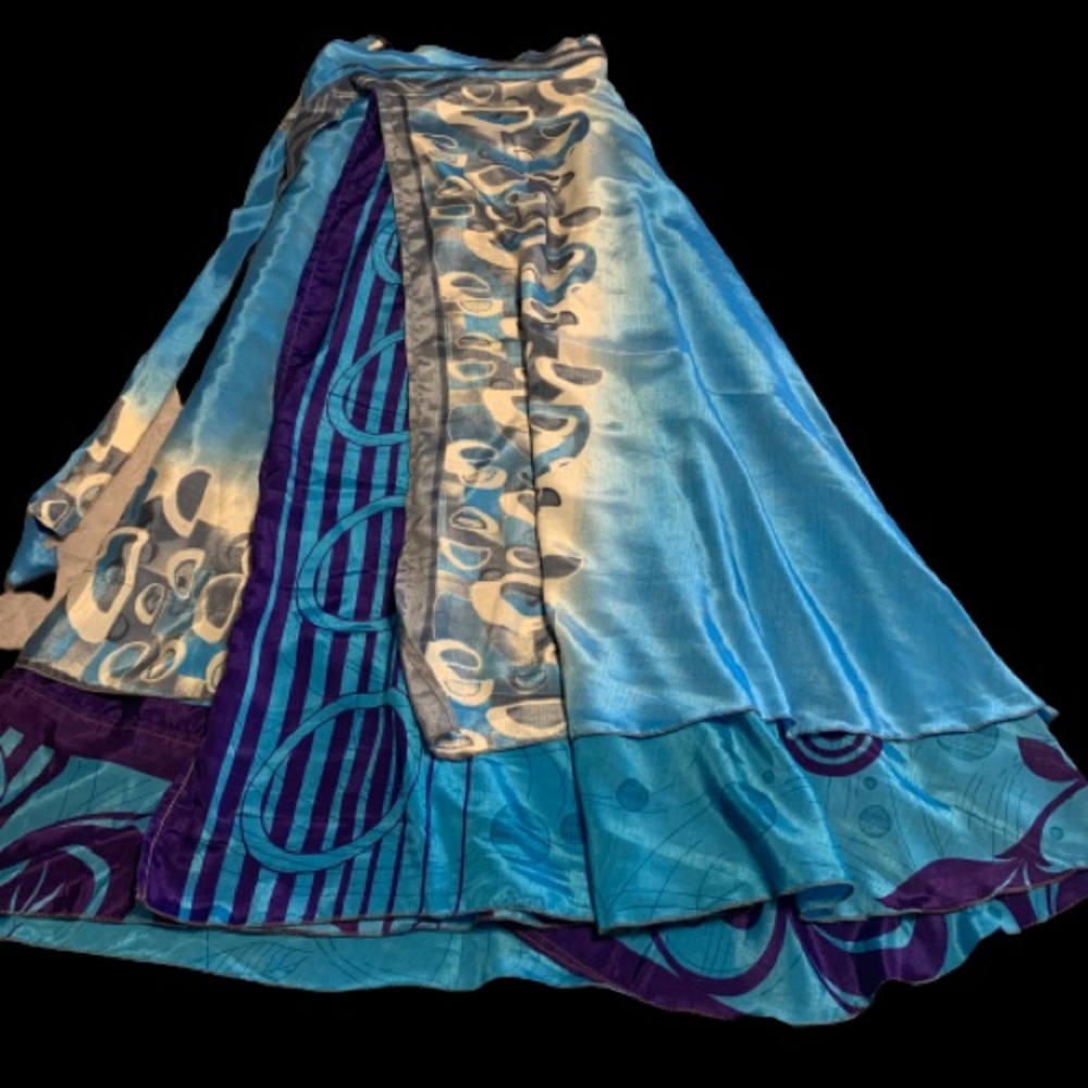 Two layer versatile Wrap around skirt